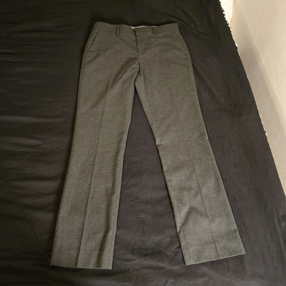 Murano Dress Pants Mens 29x30 Gray Evan Fit Straight Leg Stretch‎ Office Wear
